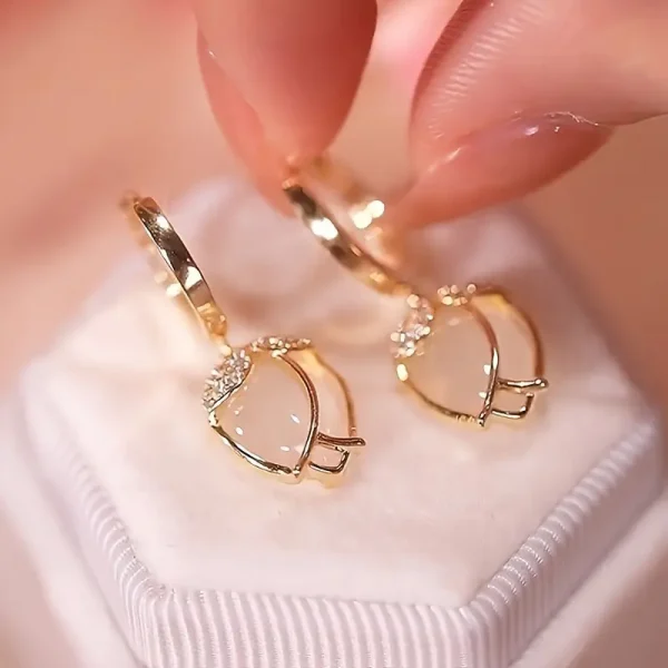 Glamorous, Elegant Tulip Drop Earrings